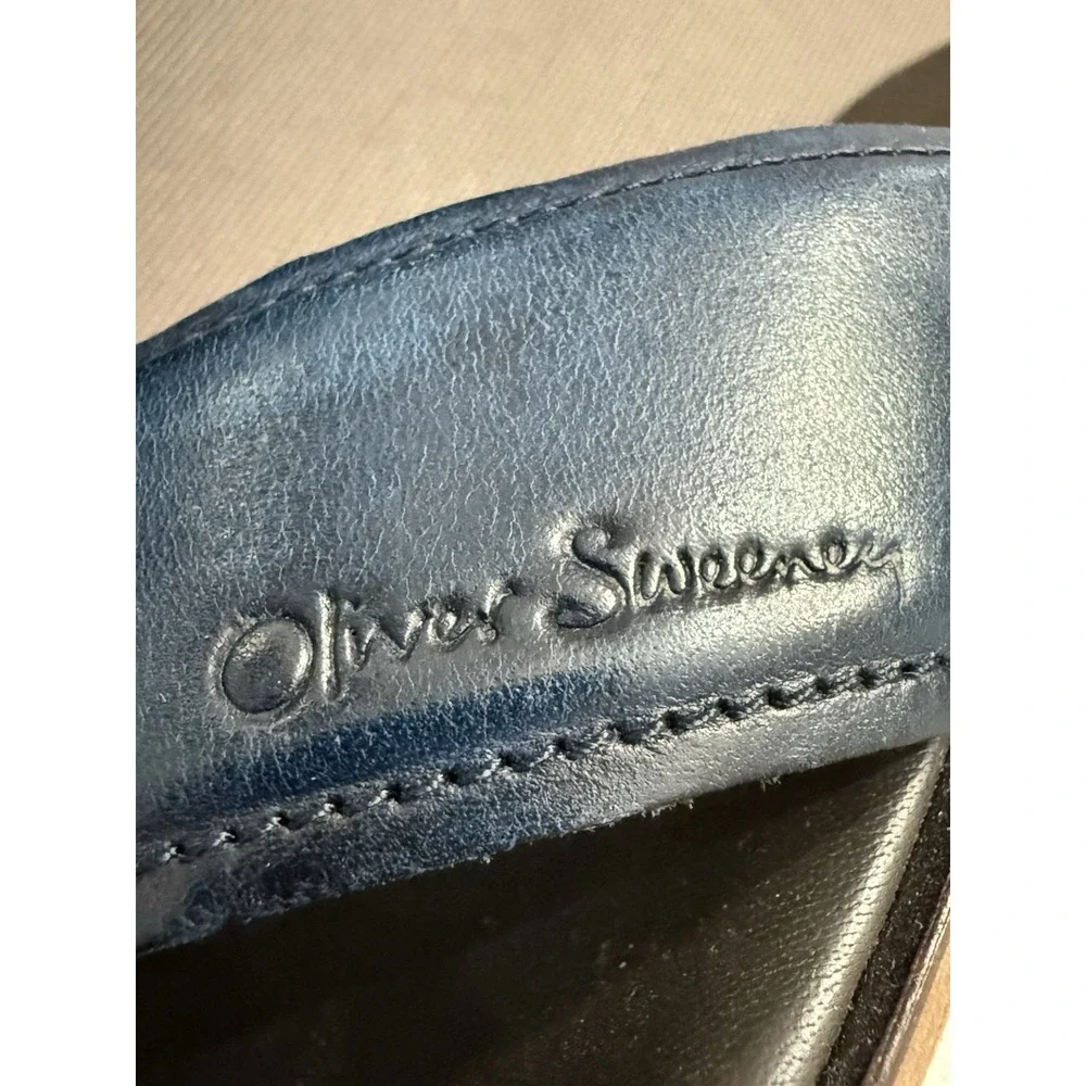 Oliver Sweeney‎ Whitestone Leather House Sandals Slides Navy EU 43 Men's 10